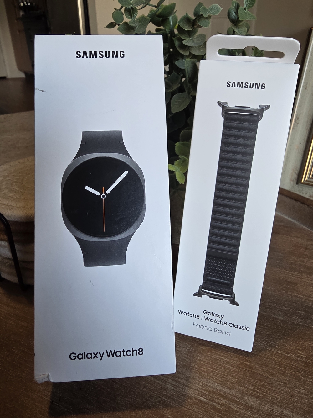 Samsung Galaxy Watch8 with Black Fabric Band - Sleek Black